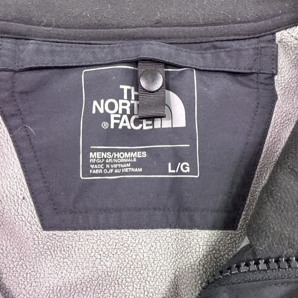 North Face Jacket Mens Large Black Softshell Apex Bionic Windproof Full Zip